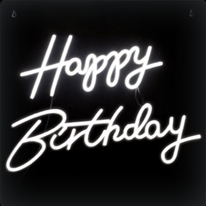 Luz LED Neon Branca HAPPY BIRTHDAY - 40cm - Image 3