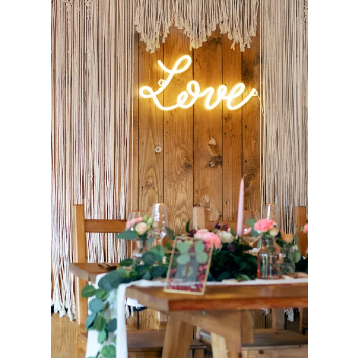 Luz LED Neon Branca LOVE - 61cm - Image 2