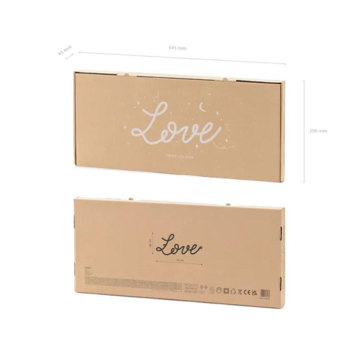 Luz LED Neon Branca LOVE - 61cm - Image 5
