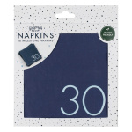 Guardanapos Azul Navy 30 Anos - Pack 16 - Image 4