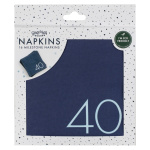 Guardanapos Azul Navy 40 Anos - Pack 16 - Image 4