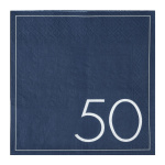 Guardanapos Azul Navy 50 Anos - Pack 16 - Image 2