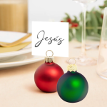 Marcadores Mesa Bolas de Natal - Pack.6