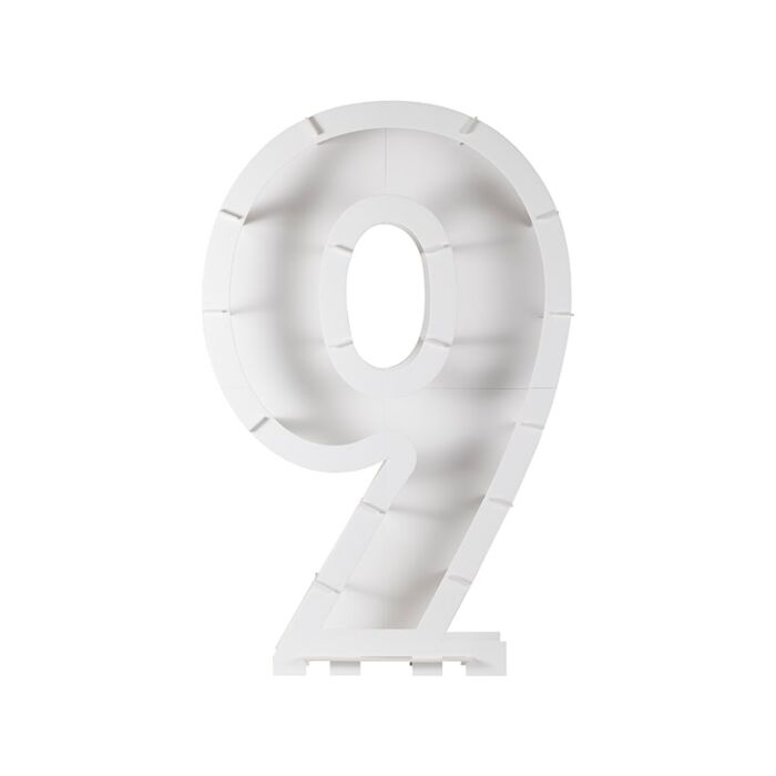 Suporte Branco para Mosaico Balão Nº.9 - 81cm - Image 4
