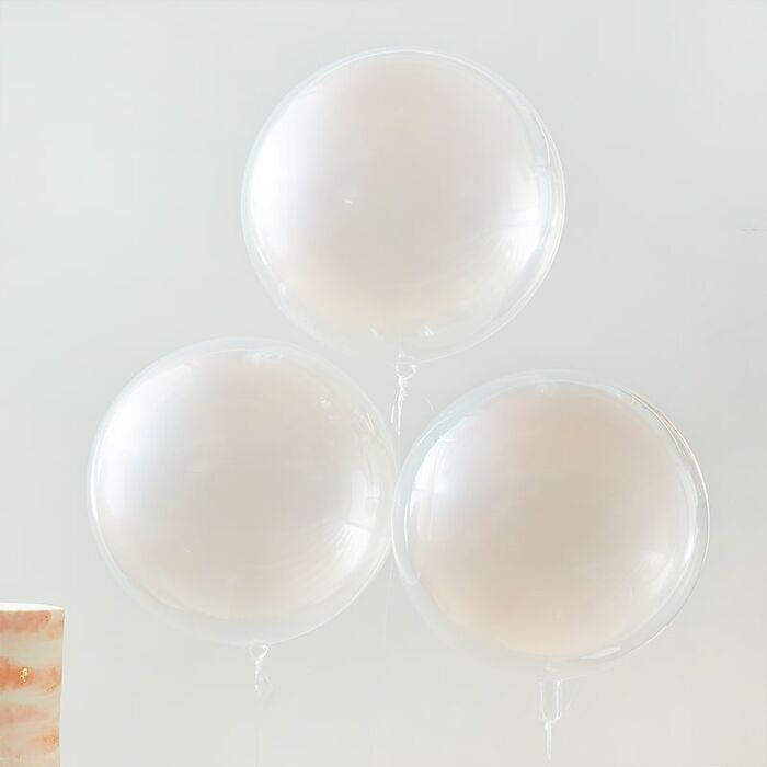 Balões Orbz com Pintura Pessego 56cm - Pack 3 - Image 1