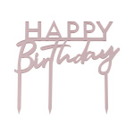 Topo bolo madeira HAPPY BIRTHDAY - Image 6