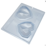 Molde de Chocolate Especial 3 Partes - Coração Lapidado de Colher Duplo 250g - Image 2