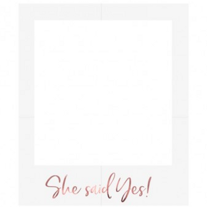 Moldura para Fotografias (Photo booth) She said Yes! - Image 1