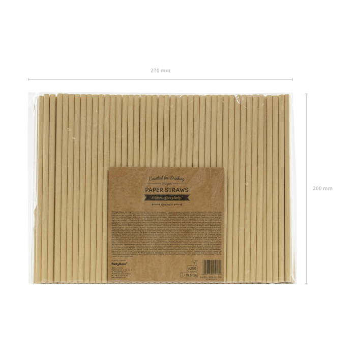 Palhinhas Papel Kraft - Pack.250 - Image 3