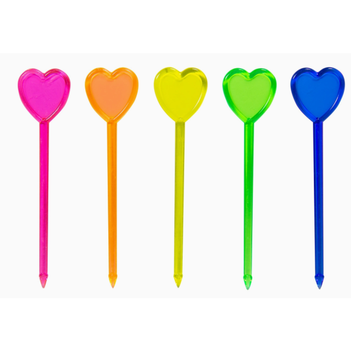 Palitos Coloridos Coração - Image 1