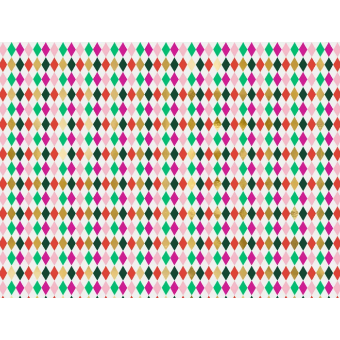 Papel de Embrulho Losangulos Coloridos - Image 1