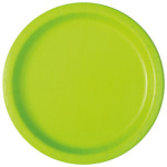 Pratos Liso Verde Neon 17Cm - Pack 20