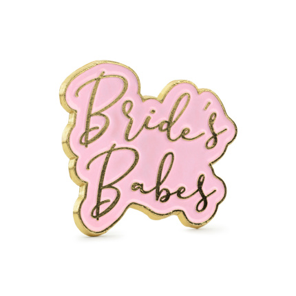 Pin Crachá Amigas da Noiva Rosa