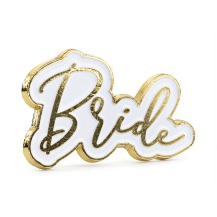 Pin Crachá Noiva Branco