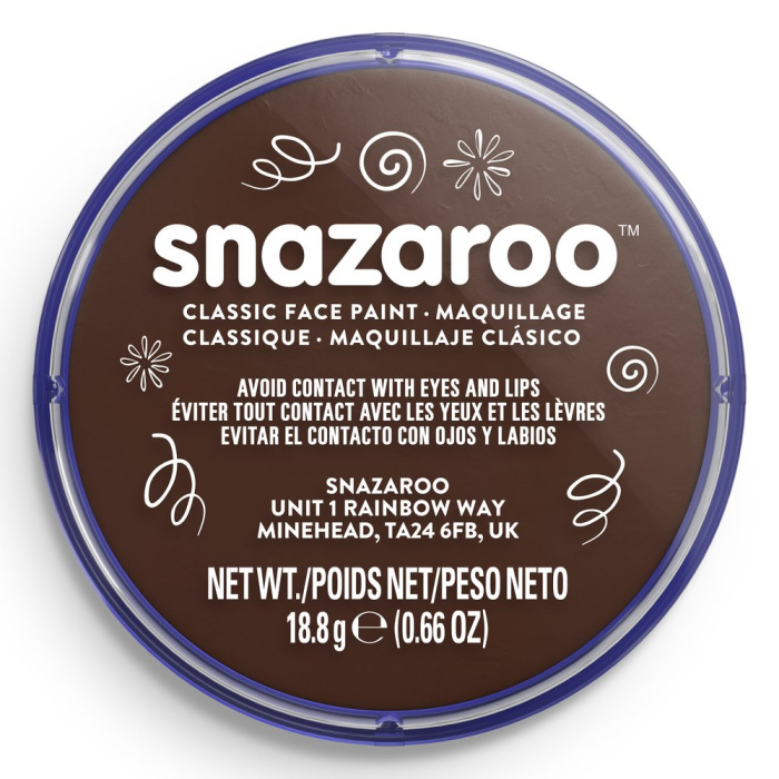 Pintura Facial Castanho Escuro - Snazaroo - Image 1
