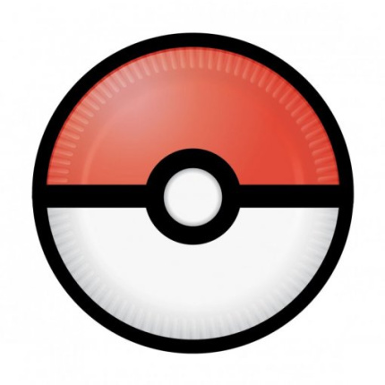 Pokemon Pratos de Papel 23 cm - Pack.8