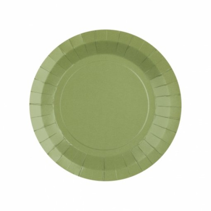 Pratos Lisos Verde Olivia 17cm - Pack.10