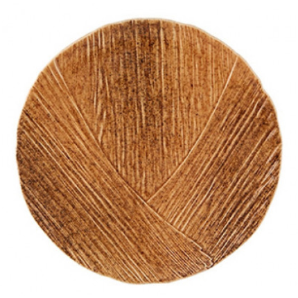 Prato Raso Casca Banana Madeira Cerâmica 28cm - Bordallo Pinheiro