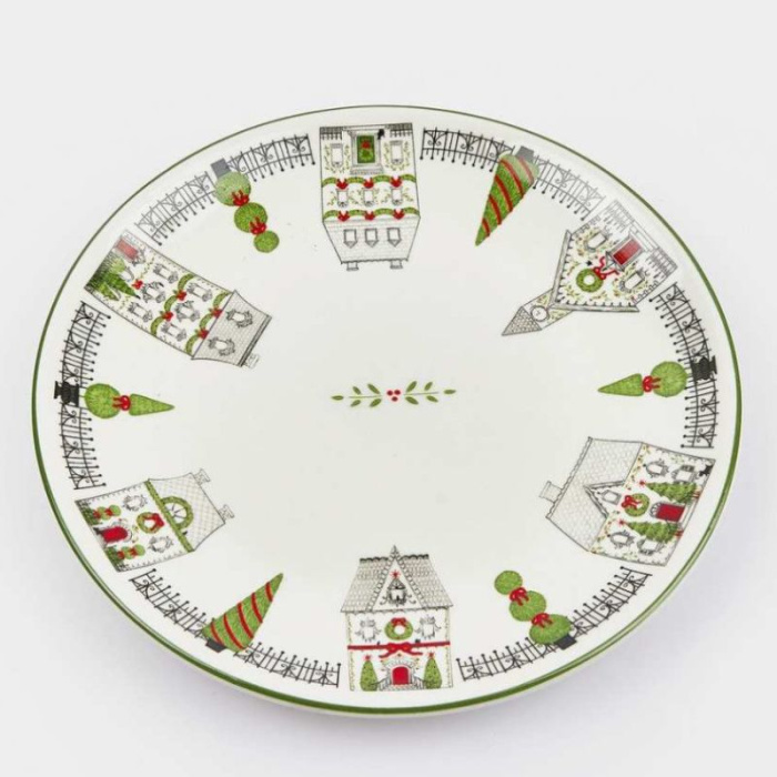 Prato Casinhas de Natal 20cm - Image 1