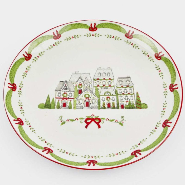 Prato Casinhas de Natal 25cm - Image 1
