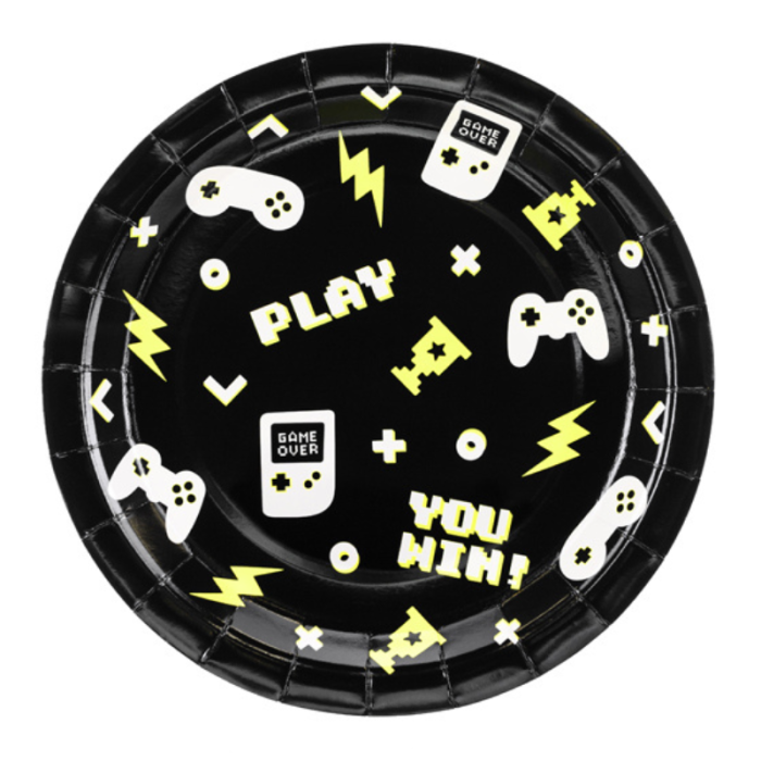 Gaming Jogos Pratos 23cm - Pack.6 - Image 1