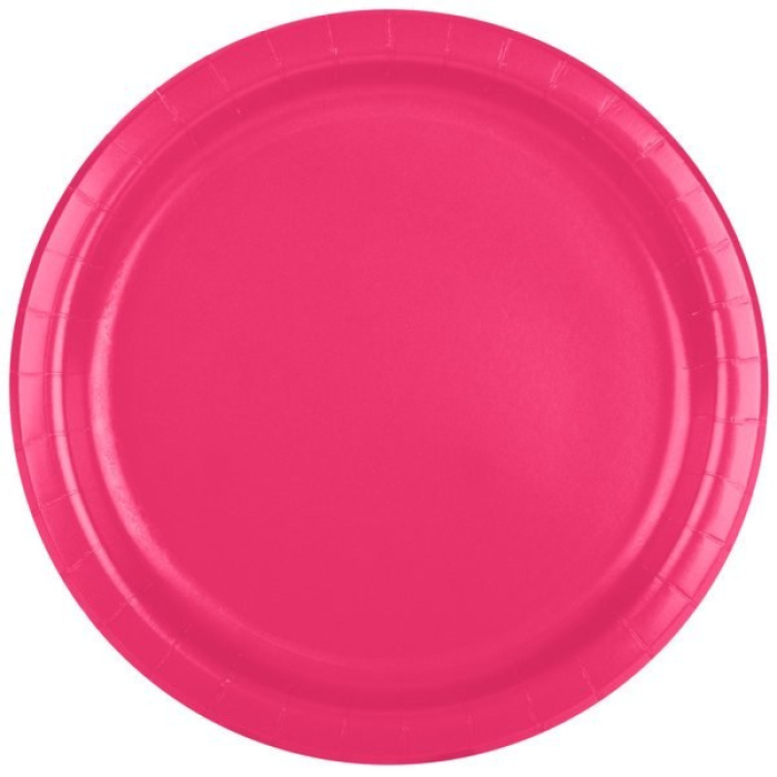 Pratos Liso Rosa 22cm - Pack 24 - Image 1