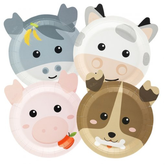 Animais da Quinta Pratos 18cm - Pack 8 - Image 1