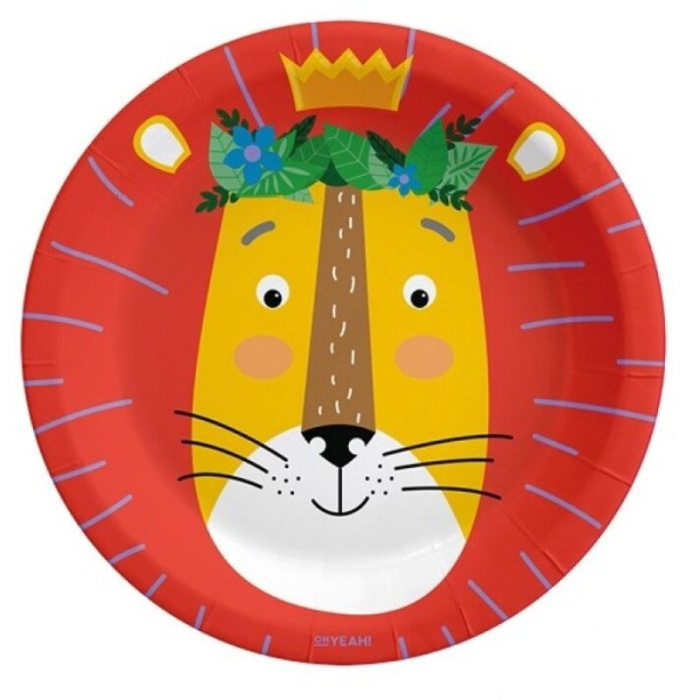 Pratos Animais da Selva 23cm - Pack 6 - Image 1