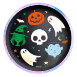 Pratos Halloween Fantasma 24cm - Pack 6 - Image 4