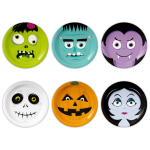 Pratos Halloween Monstros 18cm