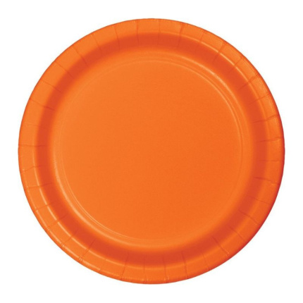 20 Pratos Laranja 17cm