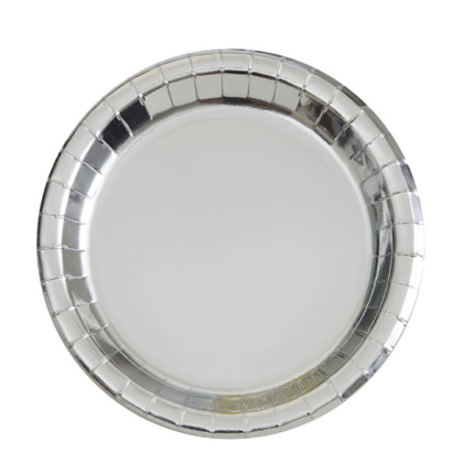 6 Pratos Prata 18cm