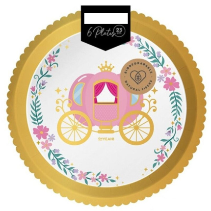 Princesas Pratos Papel - 23cm
