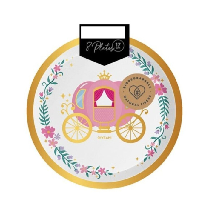 Princesas Pratos Papel - 17cm - Image 1