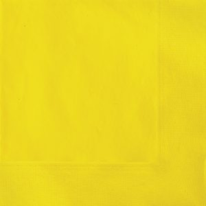 Guardanapos Liso Amarelo Neon 33cm - Pack.20 - Image 1