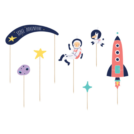 Topo de Bolo Espaço "SPACE PARTY"