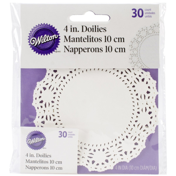 Naperons Branco 10cm Wilton - Pack 30 - Image 1