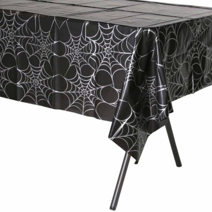 Toalha de Mesa Halloween Teias de Aranha 274cm - Image 1