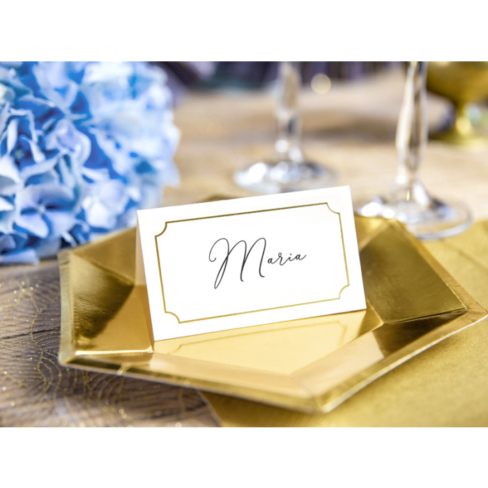 Marcadores de Mesa com Moldura Ouro - Pack.10 - Image 2