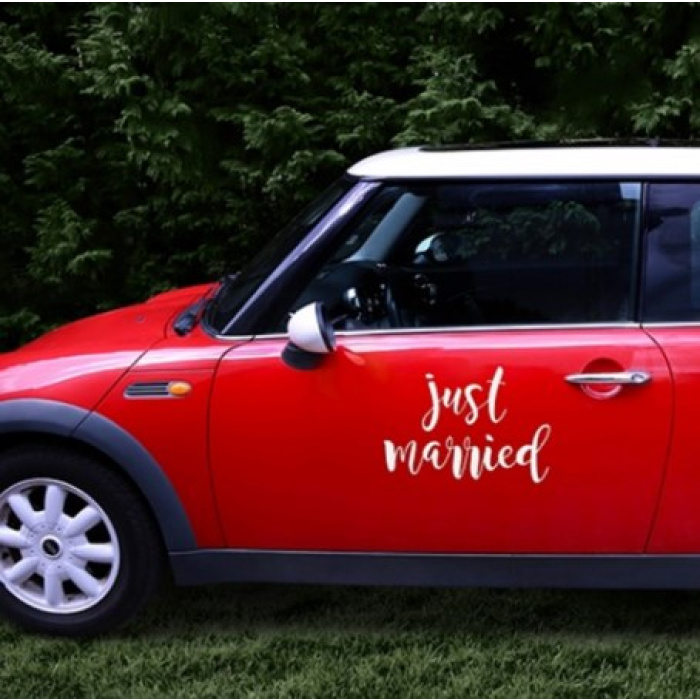 Vinil para Carro - Just Married - Image 2