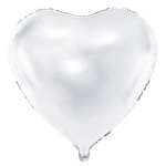 Balão Coração Branco - 61cm
