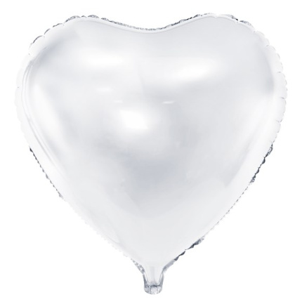 Balão Coração Branco - 61cm