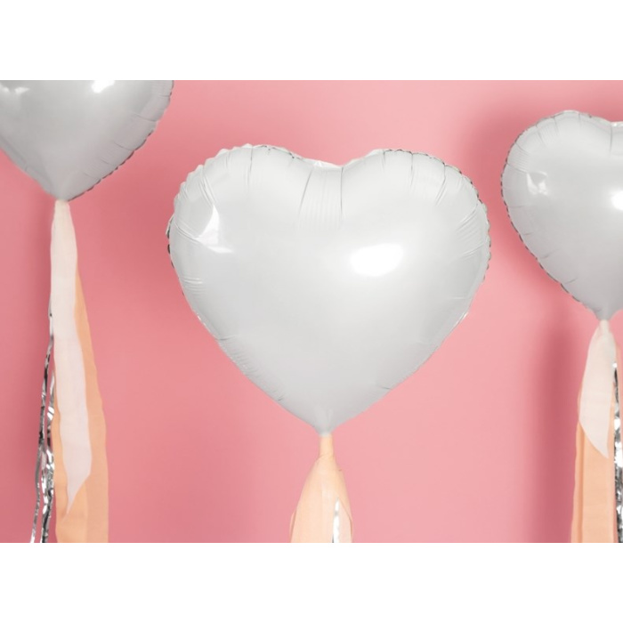 Balão Coração Branco - 45cm - Image 2
