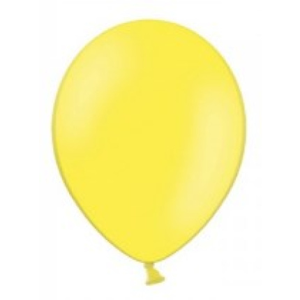 Balão Látex Liso Amarelo 23cm - Pack 100