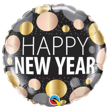 Balão Ano Novo "Happy New Year" - 46cm