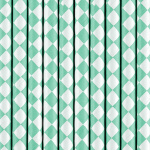 Palhinhas Papel Losangulos Menta