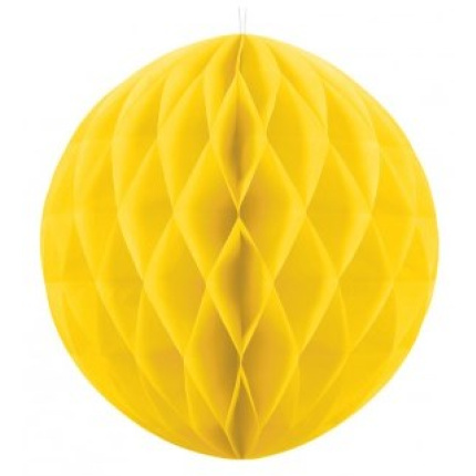 Bola de Papel Amarelo - 40cm