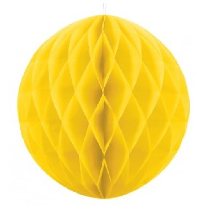 Bola de Papel Amarelo - 40cm - Image 1