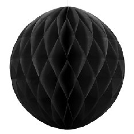 Bola de Papel Preto - 40cm