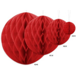 Bola de Papel Vermelha - 40cm - Image 2